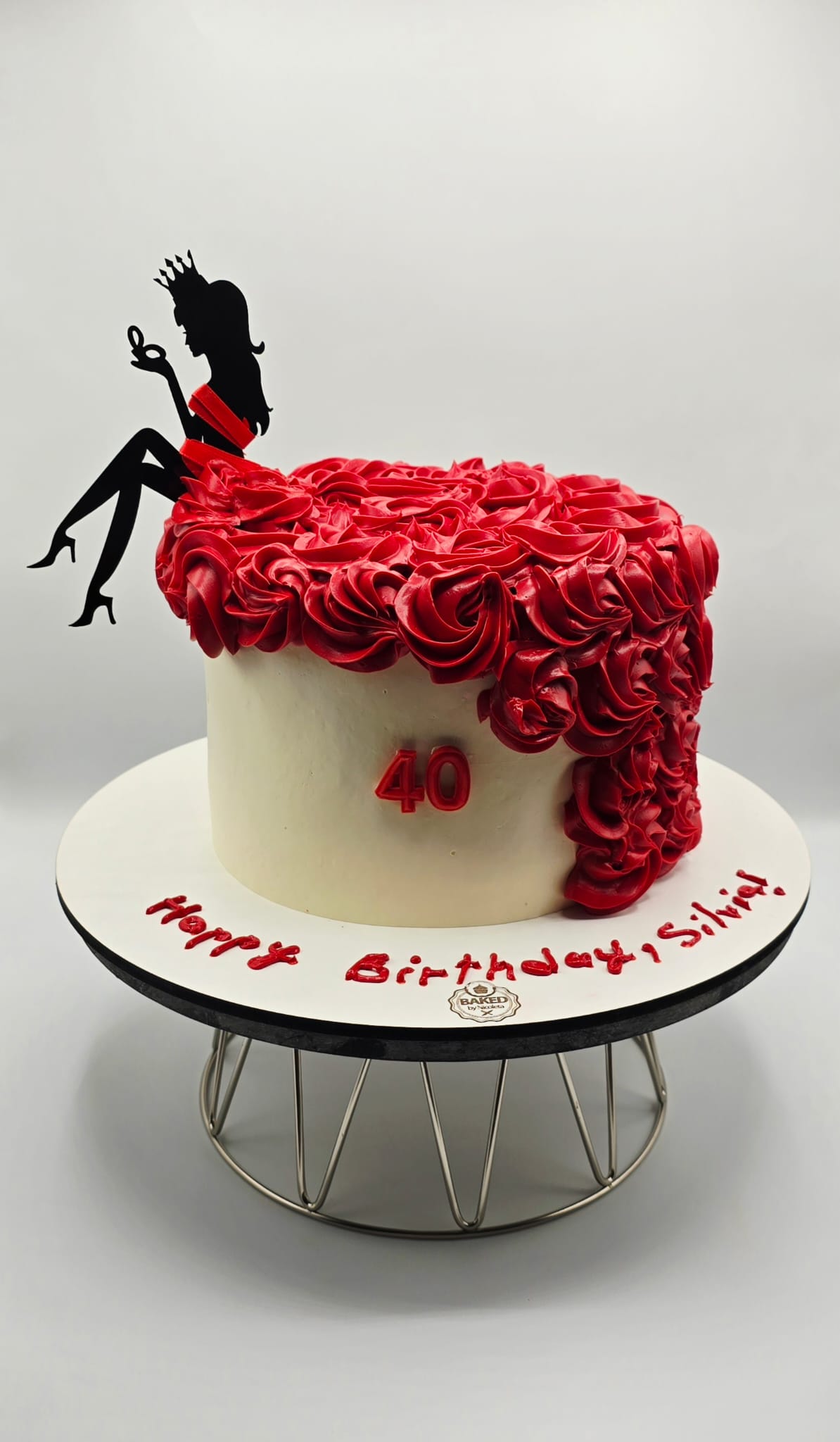Bespoke custom celebration cake for Ladies & Elegance handcrafted by Nicoleta